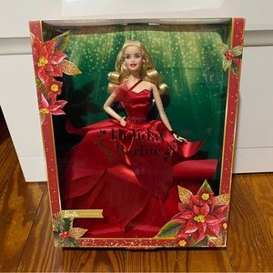 2022 Holiday Barbie Doll with Blonde Hair